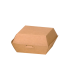 Boite burger carton kraft brun  75x75mm H50mm