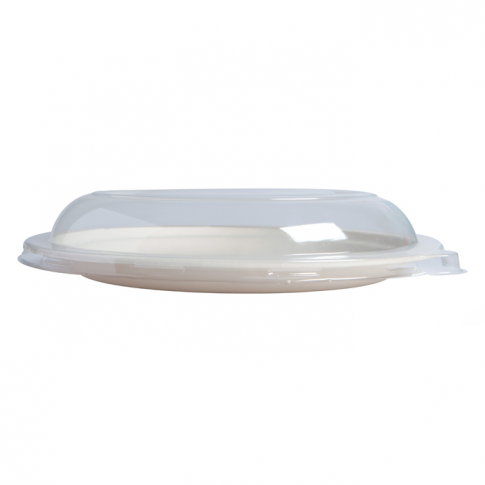 Couvercle PET transparent pour assiette pulpe