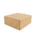 Boite pâtissière carton kraft brun  140x140mm H60mm