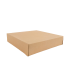 Boite pâtissière carton kraft brun  230x230mm H50mm