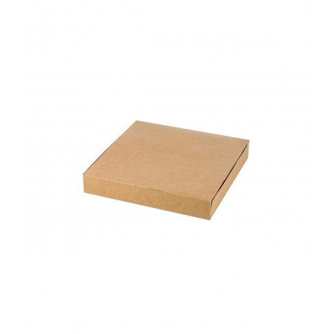 Boite pâtissière carton kraft brun  320x320mm H50mm