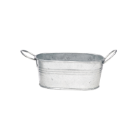 Metal oval bucket